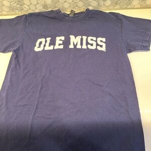 Ole Miss Gildan Heavy Cotton Navy T-Shirt